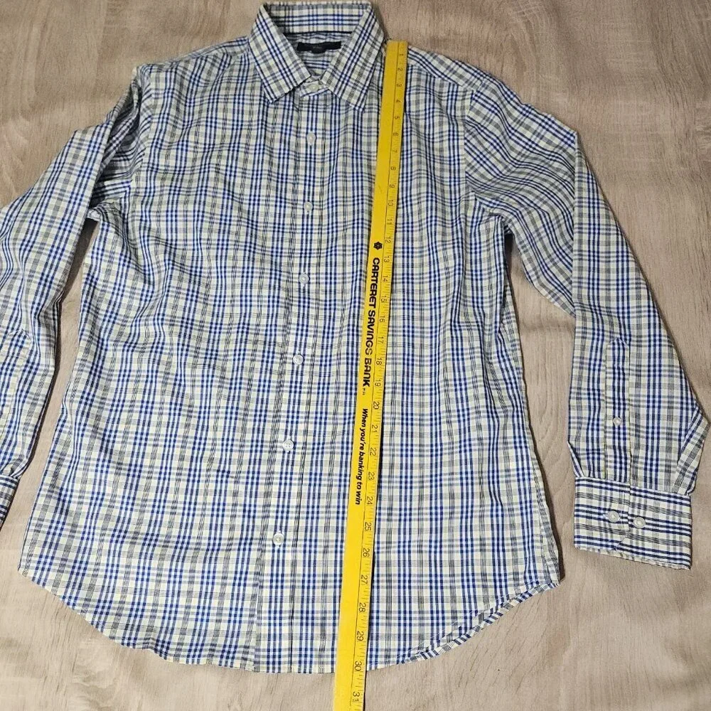Lot Of 2 Mens Size M Banana Republic Non Iron Slim Fit Button Up Shirts Colorful